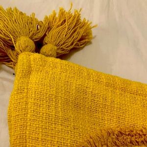 Yellow Throw Blanket